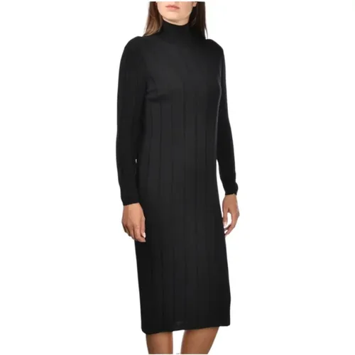 Ribbed Knit Midi Dress , female, Sizes: S, XS - Paolo Fiorillo Capri - Modalova