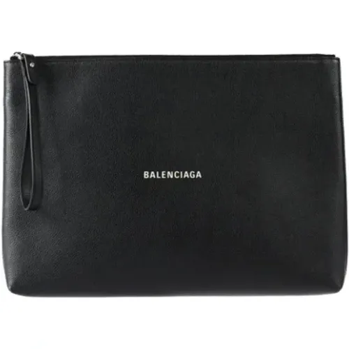 Pre-owned Clutches, female, , Size: ONE SIZE Pre-owned Leather clutches - Balenciaga Vintage - Modalova