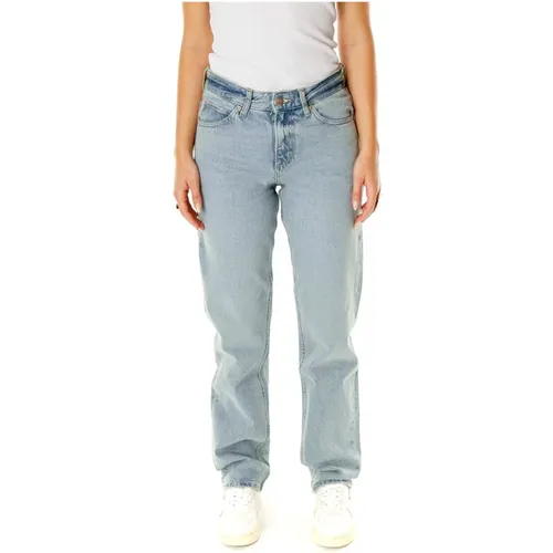 Straight Fit Mid Waist Jeans , Damen, Größe: W29 L33 - Lee - Modalova