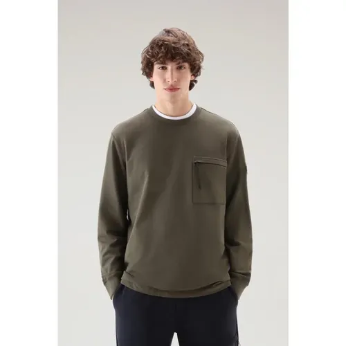 Sweatshirts , male, Sizes: S - Woolrich - Modalova