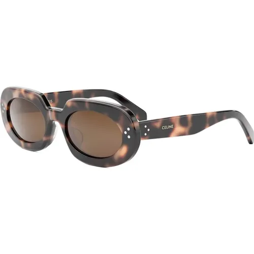 Irregular Geometric Sunglasses with Lenses , female, Sizes: 54 MM - Celine - Modalova