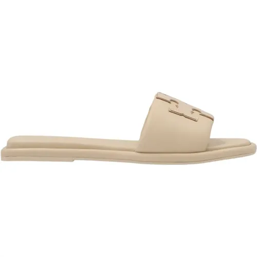 Double T Sport Slides , female, Sizes: 7 UK - TORY BURCH - Modalova