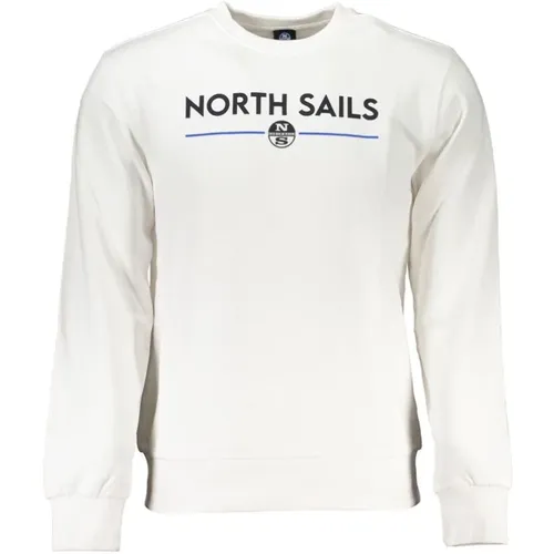 Sweatshirts, male, , Size: 3XL Brushed Sweatshirt with Logo Print - North Sails - Modalova