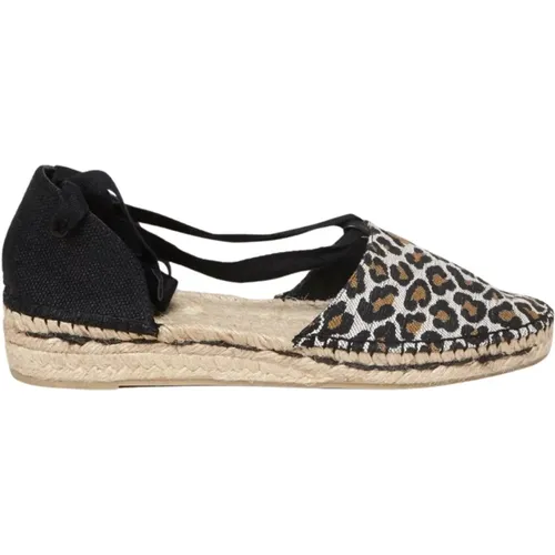 Espadrilles, female, , Size: 5 US Leopard Print Espadrilles Wedge Sandals - Castañer - Modalova