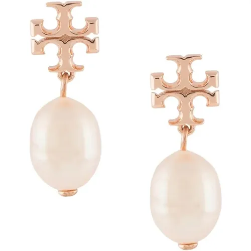 Earrings, female, , Size: ONE SIZE Pearl Drop Earring - TORY BURCH - Modalova