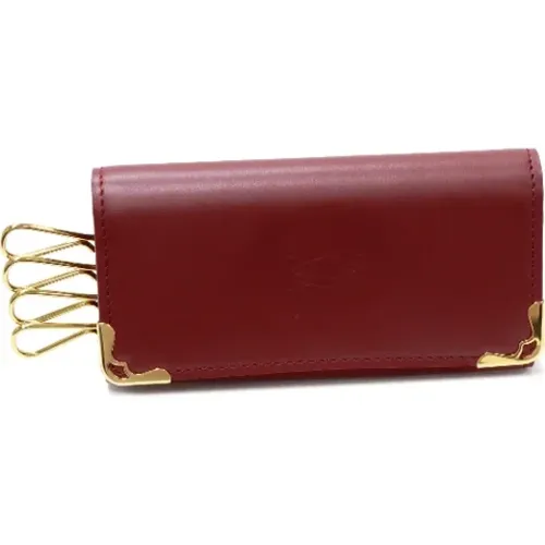 Pre-owned Accessories, female, , Size: ONE SIZE Pre-owned Leather key-holders - Cartier Vintage - Modalova