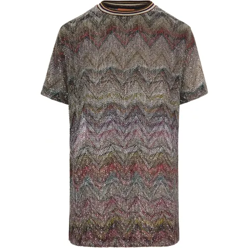T-Shirts, female, , Size: S Metallic Fiber T-shirts and Polos - Missoni - Modalova