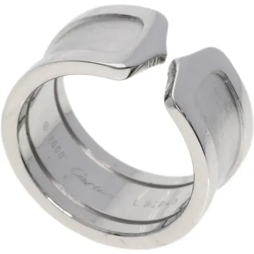 Pre-owned Jewellery, female, , Size: ONE SIZE Pre-owned White Gold rings - Cartier Vintage - Modalova