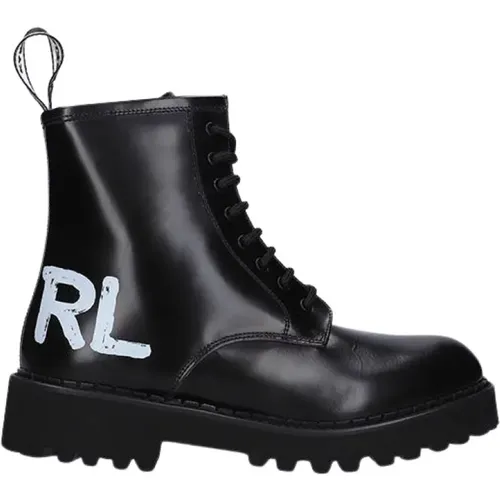 Buty Truppe Pinsel Logo Stiefel Hi KL45450i 000 , Damen, Größe: 38 EU - Karl Lagerfeld - Modalova