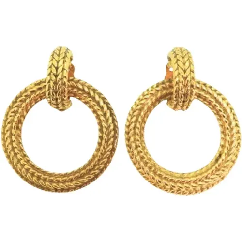 Pre-owned Metal earrings , female, Sizes: ONE SIZE - Chanel Vintage - Modalova