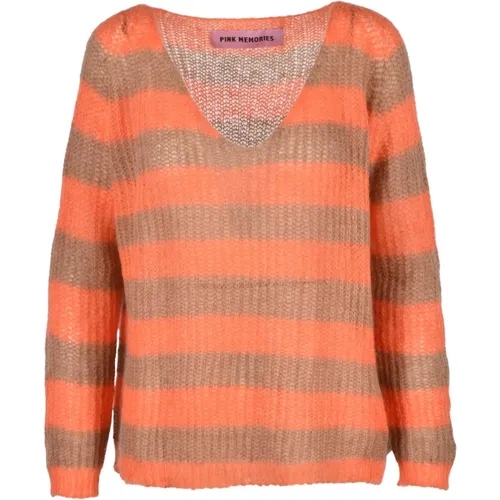 Weicher Strickpullover , Damen, Größe: XS - Pink Memories - Modalova