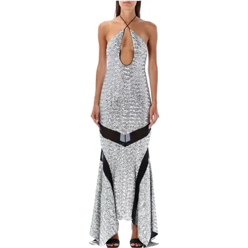 Silver Dress for Women , female, Sizes: 2XS - The Attico - Modalova