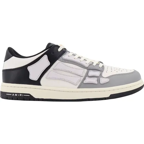 Iconic Bones Leather Sneakers , male, Sizes: 11 UK, 8 UK, 7 UK, 9 UK, 10 UK - Amiri - Modalova