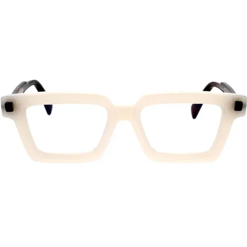 Mask Style Eyeglasses White-Black , unisex, Sizes: 51 MM - Kuboraum - Modalova