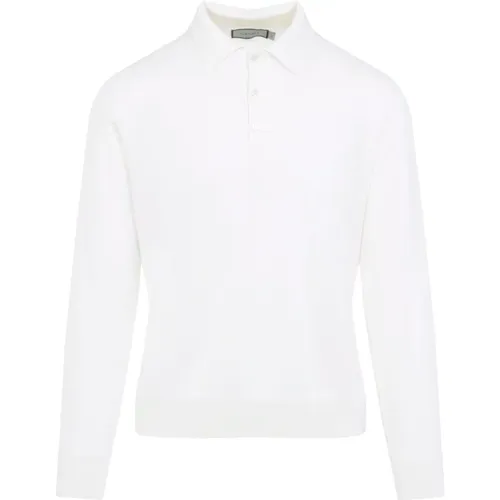 Round-neck Knitwear, male, , Size: 2XL Long Sleeves Polo - Canali - Modalova