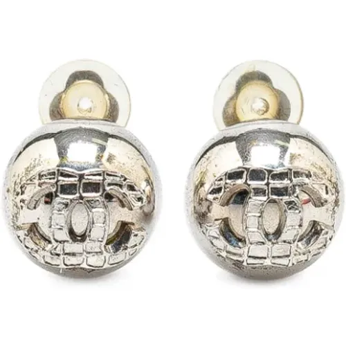 Pre-owned Jewellery, female, , Size: ONE SIZE Pre-owned Metal earrings - Chanel Vintage - Modalova