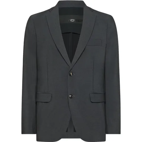 Blazers, male, , Size: XL Lightweight Blazer in Dark Grey - RRD - Modalova