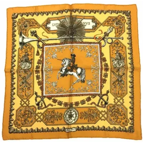 Pre-owned Scarves, female, , Size: ONE SIZE Pre-owned Silk scarves - Hermès Vintage - Modalova