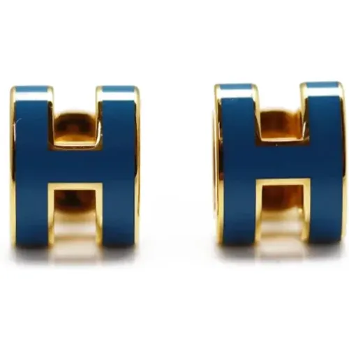 Pre-owned Jewellery, female, , Size: ONE SIZE Pre-owned Metal earrings - Hermès Vintage - Modalova