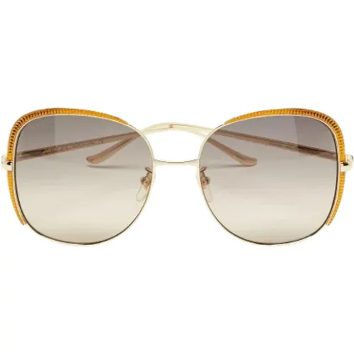 Pre-owned Accessories, female, , Size: ONE SIZE Pre-owned Metal sunglasses - Gucci Vintage - Modalova