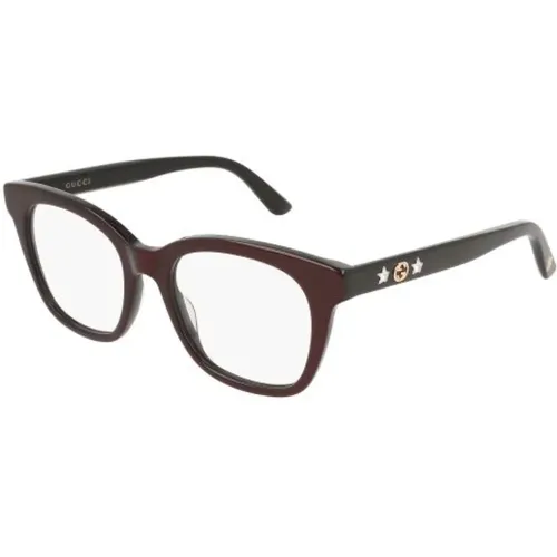 Multicolor Schwarze Tran Brille , unisex, Größe: 51 MM - Gucci - Modalova