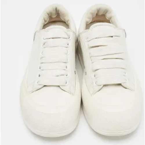 Pre-owned Leather sneakers , female, Sizes: 6 UK - Alexander McQueen Pre-owned - Modalova