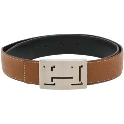 Pre-owned Belts, male, , Size: ONE SIZE Pre-owned Leather belts - Hermès Vintage - Modalova