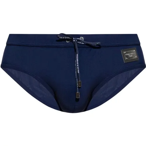 Swim shorts with logo , Herren, Größe: L - Dolce & Gabbana - Modalova