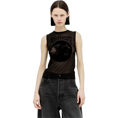 Mesh Weave Earth Tank Top - Jean Paul Gaultier - Modalova