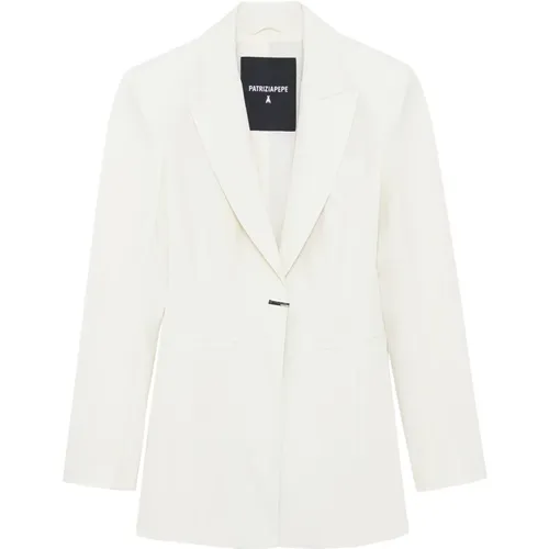 Jacket 1-button slim jacket , female, Sizes: 2XS, L, XS, M - PATRIZIA PEPE - Modalova