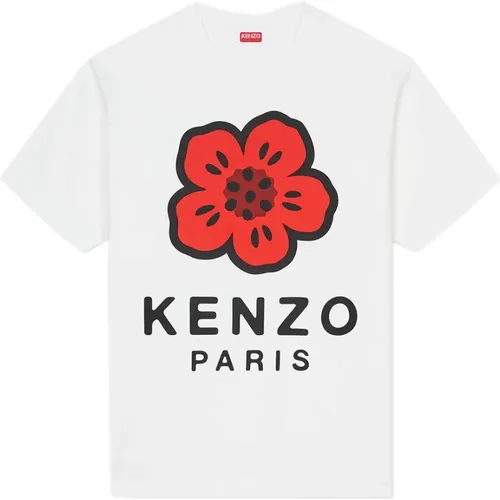 Floral Print T-shirt , male, Sizes: L, XL, S, M, 2XL - Kenzo - Modalova