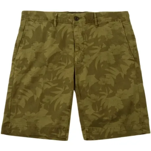 Printed Bermuda Shorts , male, Sizes: W32, W35, W33, W31 - Incotex - Modalova