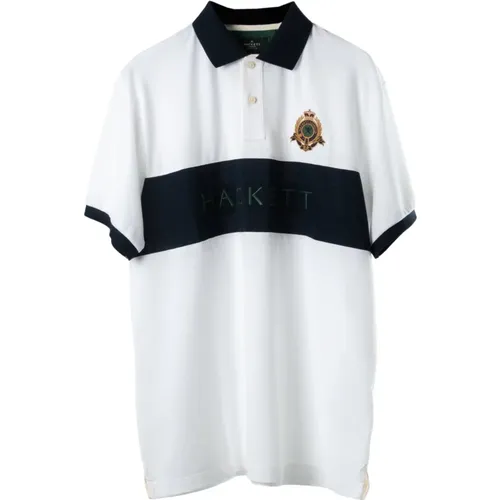 Heritage Panel Polo Shirt , male, Sizes: M, XL, 3XL, L, 2XL - Hackett - Modalova