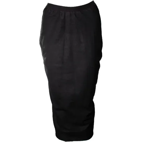 Pre-owned Skirts, female, , Size: S Pre-owned Leather bottoms - Rick Owens Pre-owned - Modalova