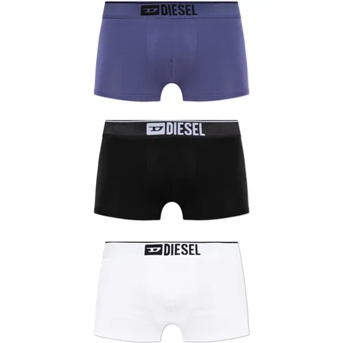 Bottoms, male, , Size: 2XL Triple pack of boxers with logo - Diesel - Modalova