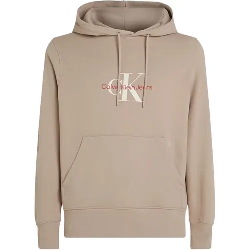 Hoodies, male, , Size: 2XL Printed Hooded Sweatshirt - Calvin Klein - Modalova