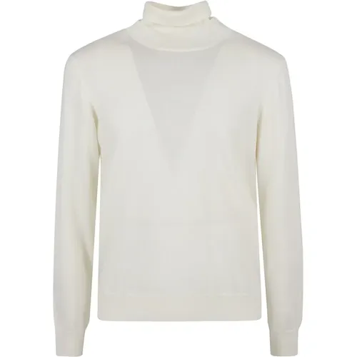 Turtlenecks, male, , Size: 2XL Men's Clothing Sweatshirts Cream Aw24 - Tagliatore - Modalova