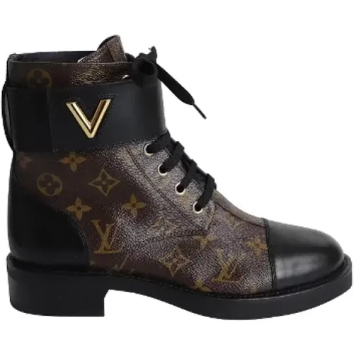 Pre-owned Canvas boots , female, Sizes: 6 UK - Louis Vuitton Vintage - Modalova
