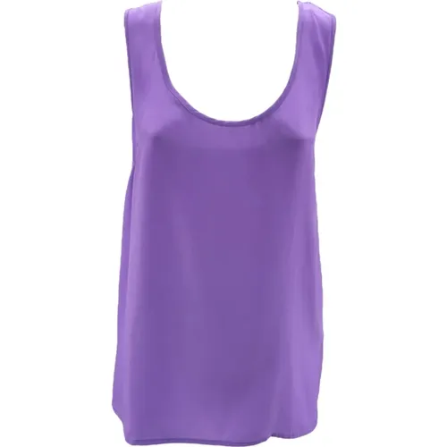 Sleeveless Tops, female, , Size: S Lilac Sleeveless Top - P.a.r.o.s.h. - Modalova