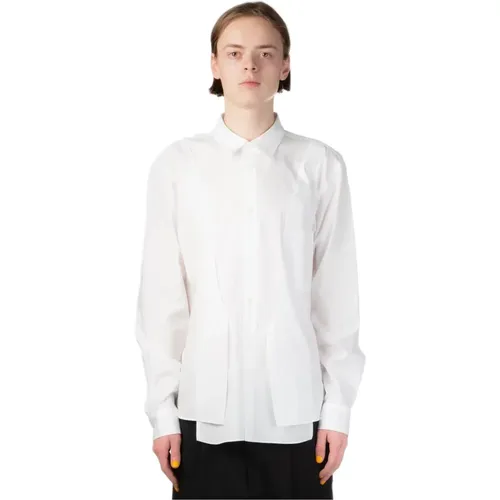 Weiße Belüftete Hemd , Herren, Größe: M - Comme des Garçons - Modalova