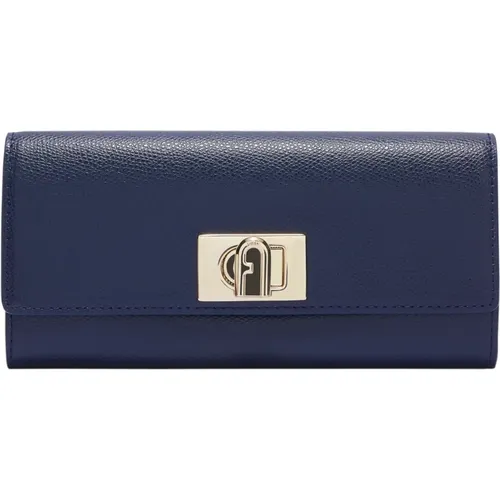 Wallets & Cardholders,Elegant Printed Leather Continental Wallet,Geldbörse/Kartenhalter - Furla - Modalova
