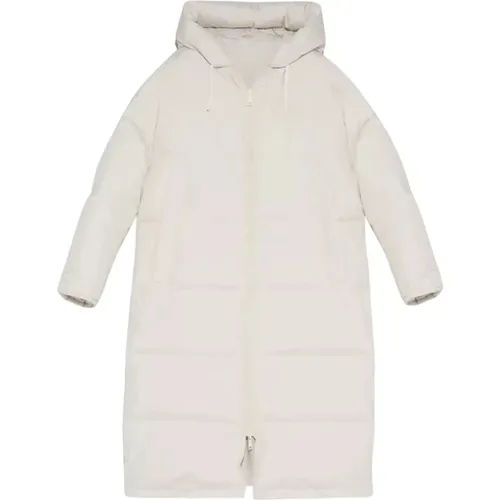 Cremefarbene Wendbare Daunenjacke Oversized - Yves Salomon - Modalova