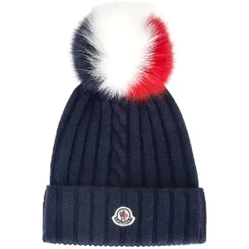 Pre-owned Cotton hats , female, Sizes: ONE SIZE - Moncler Pre-owned - Modalova