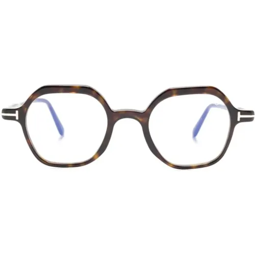 Glasses, male, , Size: 46 MM /Havana Optical Frame - Tom Ford - Modalova