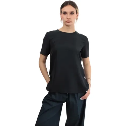 Elegant Side-Slit Viscose Blouse , Damen, Größe: L - Max Mara - Modalova