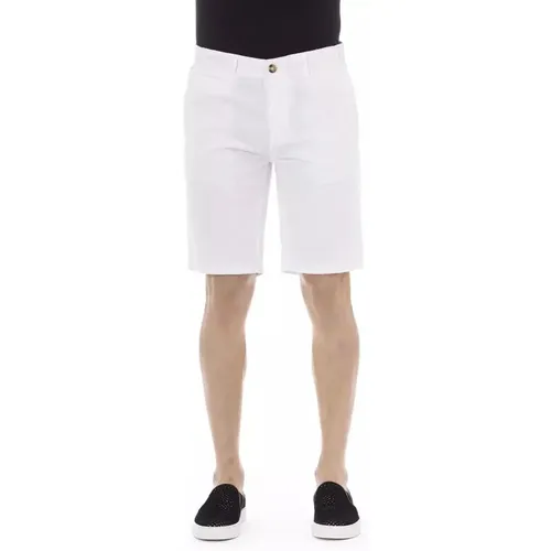 Elegante Weiße Bermuda-Shorts für Männer , Herren, Größe: L - Baldinini - Modalova