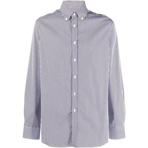 Cotton striped shirt , male, Sizes: L - Xacus - Modalova