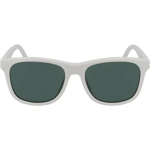 Sunglasses, unisex, , Size: ONE SIZE Green Lens Injected Frame Sunglasses - Lacoste - Modalova