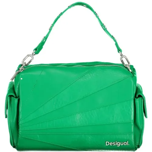 Handbags, female, , Size: ONE SIZE Handbag with Removable Shoulder Strap and Multiple Pockets - Desigual - Modalova