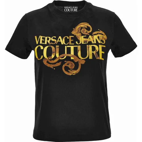 Fashionable T-shirts and Polos , female, Sizes: S, L, 2XS, XS, XL, M - Versace Jeans Couture - Modalova